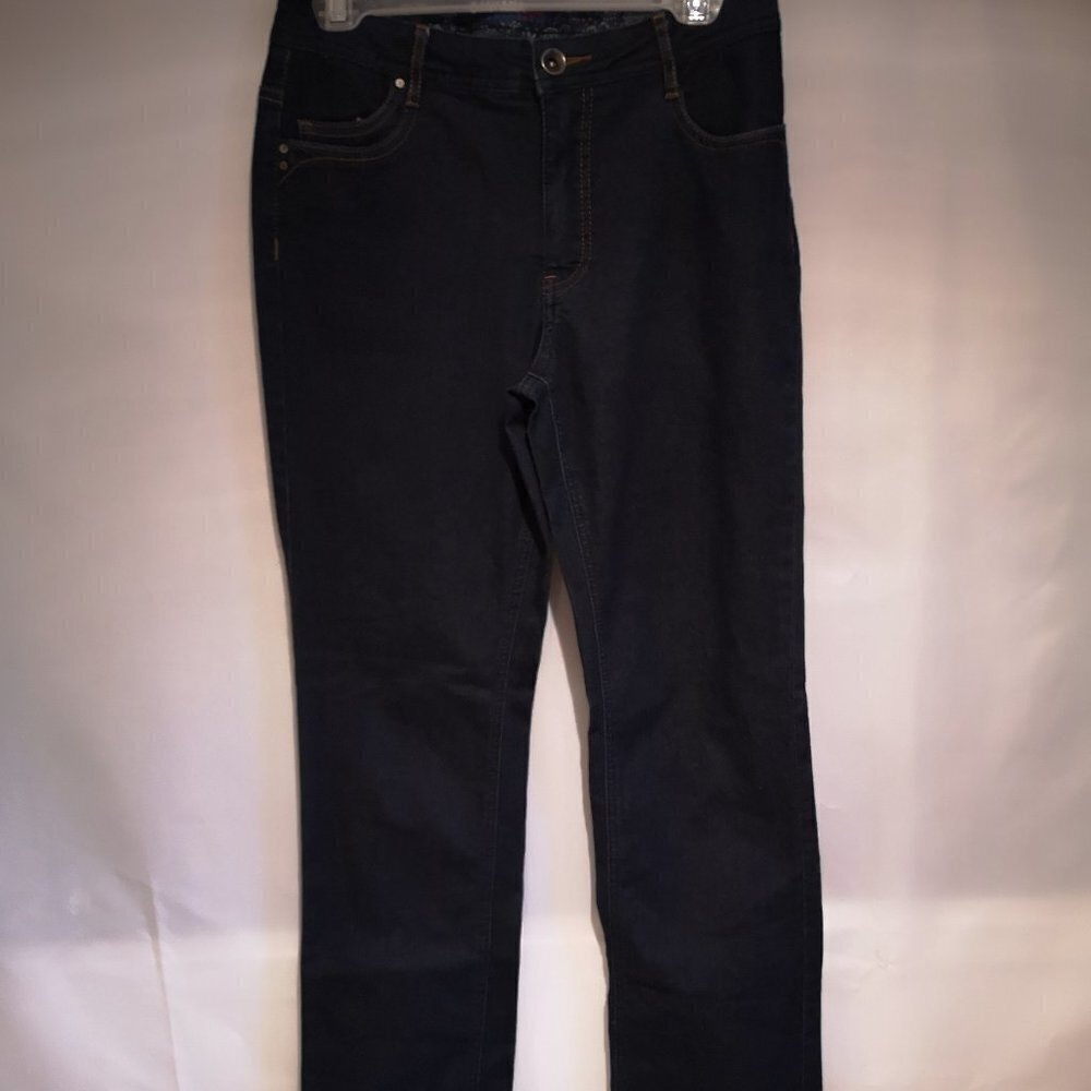 Santana Jeans Ladies Dark Wash Straight Leg Jeans